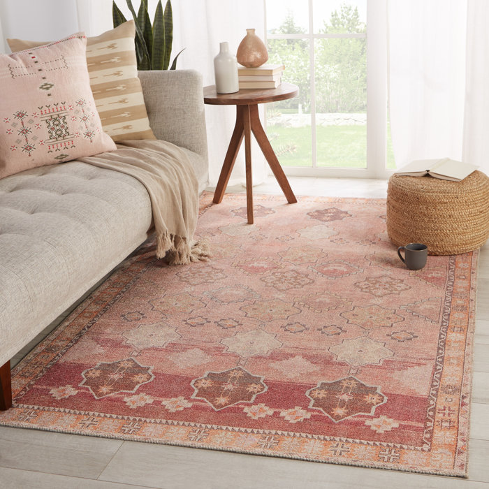 Foundry Select Guiterrez Southwestern Pink Area Rug Wayfair